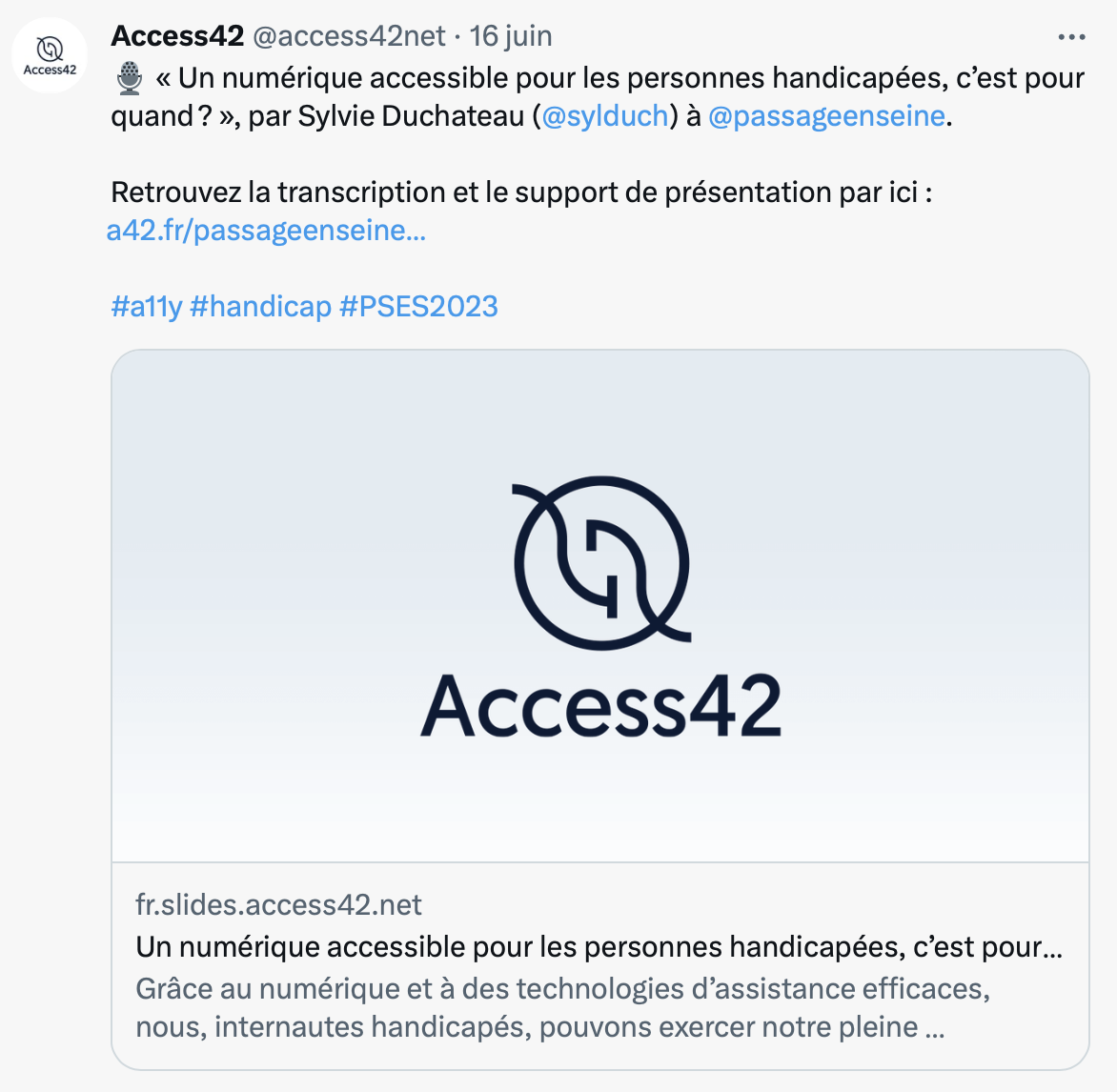 Exemple de publication
