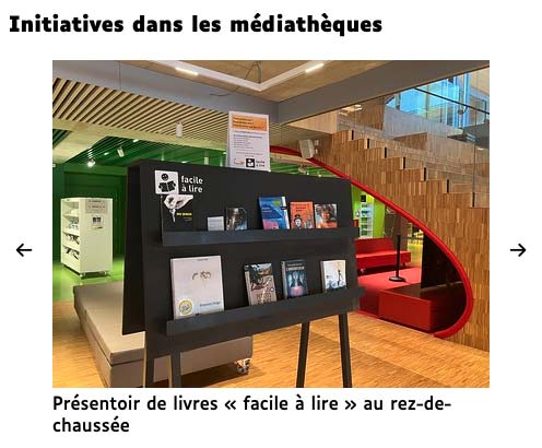 Capture d’écran d’un carrousel dont une seule diapositive est visible.